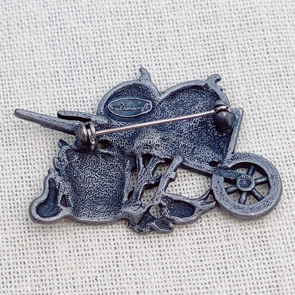 Vintage Danecraft Fall Pumpkin Brooch - Picture 2 of 4